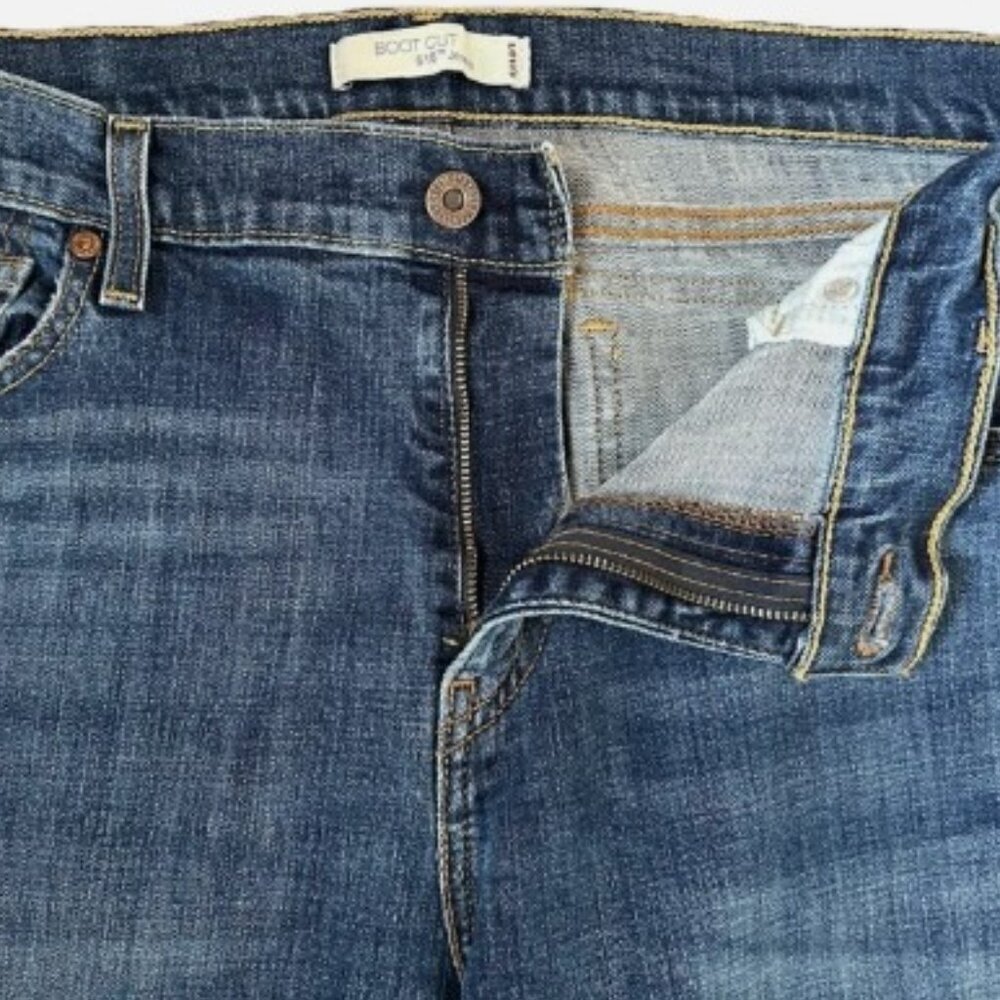 Levi's 515 Bootcut Jeans Women's Size 16 Long & Curvy Western Denim Embroidered - Picture 6 of 14